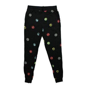 Marvel Mens All Over Print Marvel Circle Logos Lounge Jogger Sleep Pants New